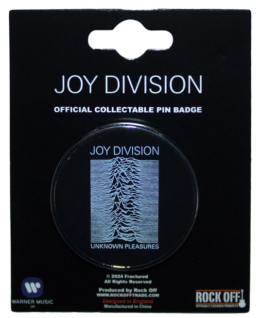 Joy Division Pin Badge: Unknown Pleasures