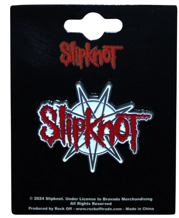 Slipknot Pin Badge: 9-Point Star Logo