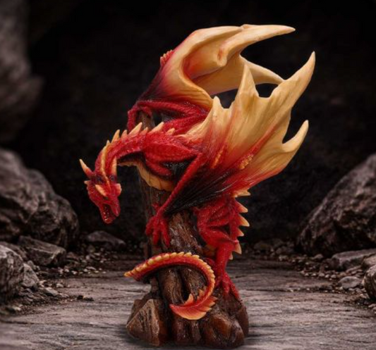 Vermilion Inferno Dragon Figurine 22.5cm