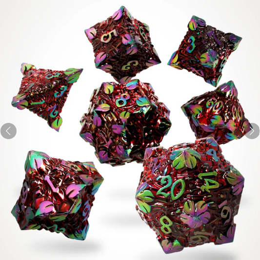 Bloodbriar Metal RPG Dice Set