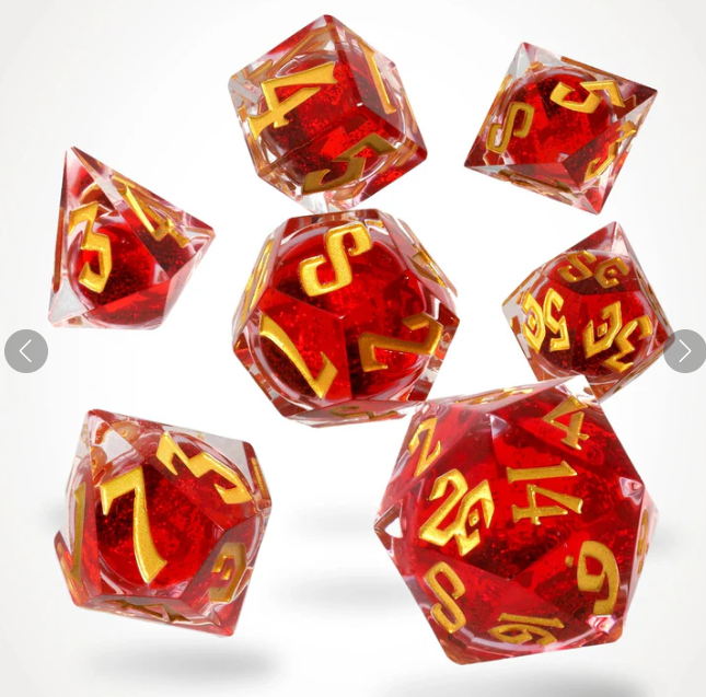 Hemomancery Liquid Core RPG Dice Set