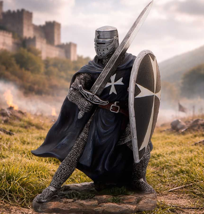 Black Knight Hospitaller Figurine 17.3cm
