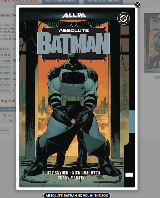 ABSOLUTE BATMAN HC VOL 01 THE ZOO
