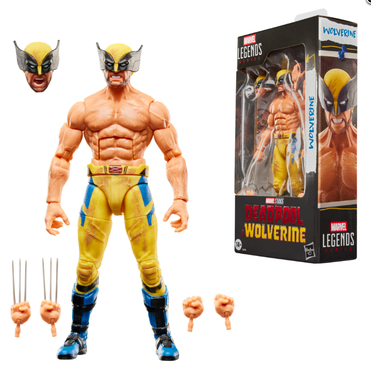 MARVEL LEGENDS 6IN DPOOL & WOLV SHIRTLESS WOLV AF