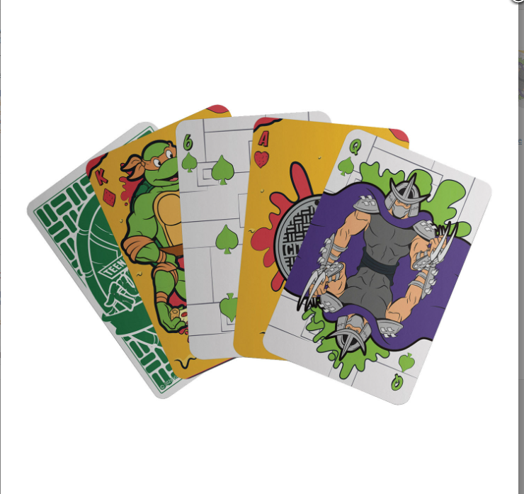 TEENAGE MUTANT NINJA TURTLES PLAYING CARDS