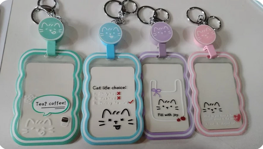 Tonami Cartoon Cat Card Holder
