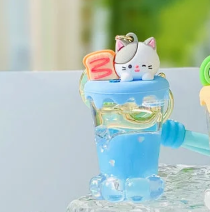 Mitoyo Cat Paw Sundae Keyring Blue