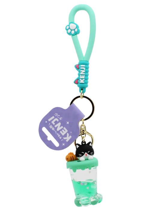 Mitoyo Cat Paw Sundae Keyring Green