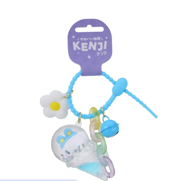 Mitoyo Iced Sundae Keyring Blue