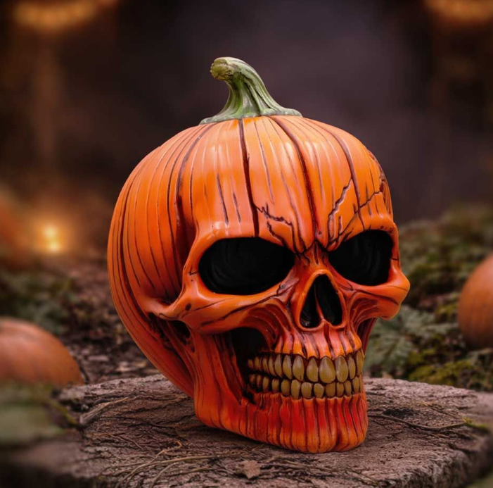 The Spirit of Halloween Pumpkin Skull 17.5cm