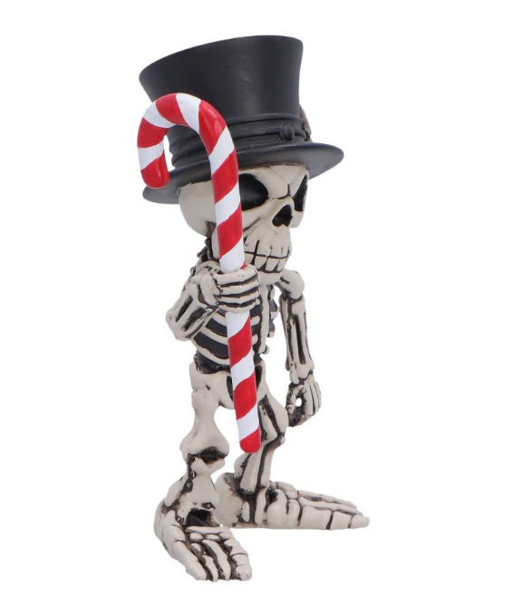 Candy Man Christmas Skeleton Figurine 10.5cm