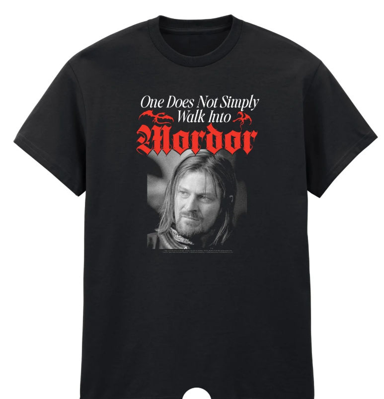 LORD OF THE RINGS - NOBODY WALKS T-SHIRT