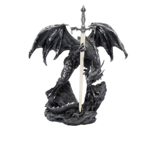 Black Dragon Sword Letter Opener Figurine 22.5cm