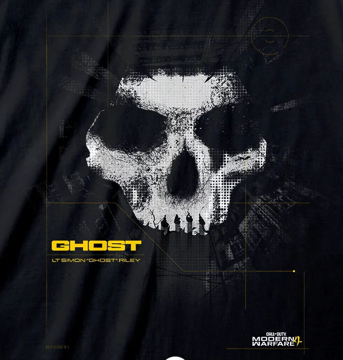 Call OF DUTY MW4 GHOST T-SHIRT