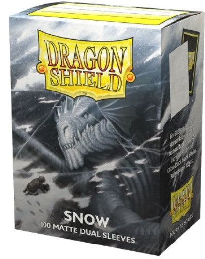 Dragon Shield - Dual Matte Standard Size Sleeves 100pk - Snow