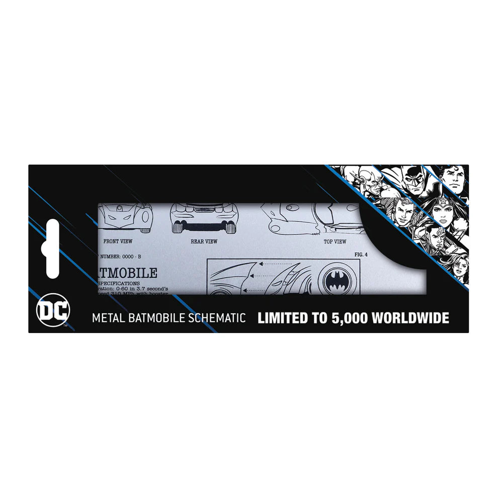 DC Batman - Batmobile Schematic Fan-Plate Limited Edition