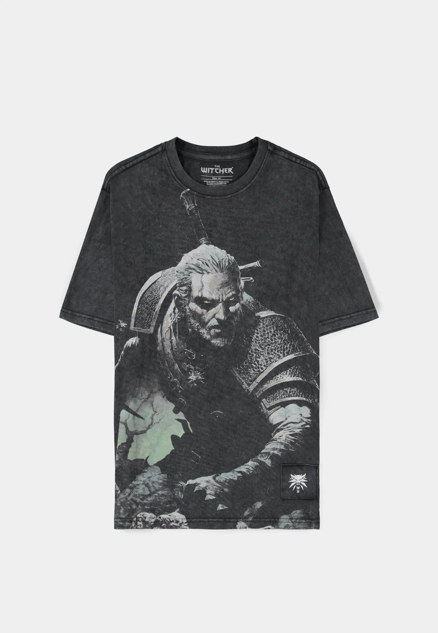 The Witcher - The Wild Hunt Short Sleeved Washed Men's T-shirt (Loose Fit)