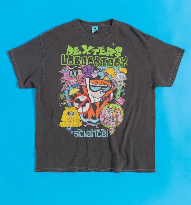 Dexter's Laboratory Vintage Wash Charcoal T-Shirt
