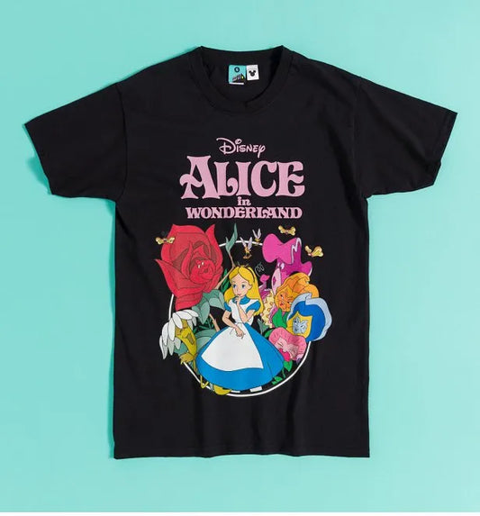 Disney Alice In Wonderland Black T-Shirt