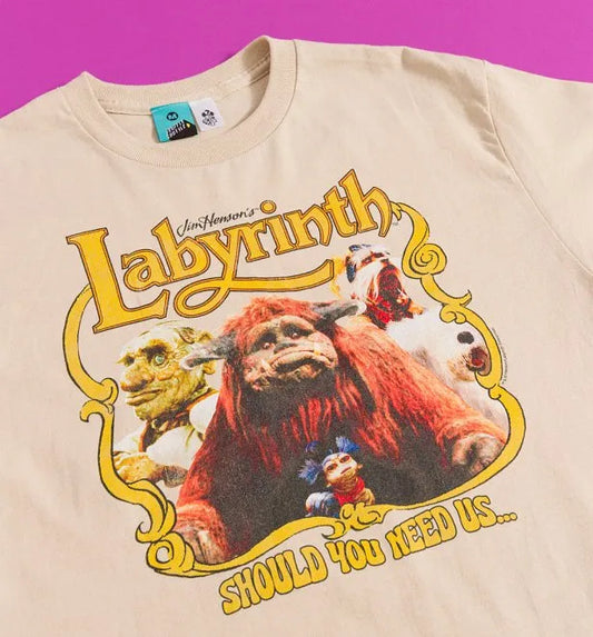 Labyrinth Framed Friends Sand T-Shirt