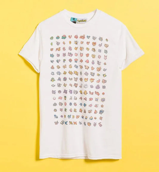 Pokemon First Gen Sprites White T-Shirt