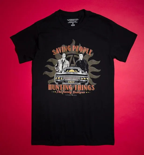 Supernatural The Family Business Black T-Shirt