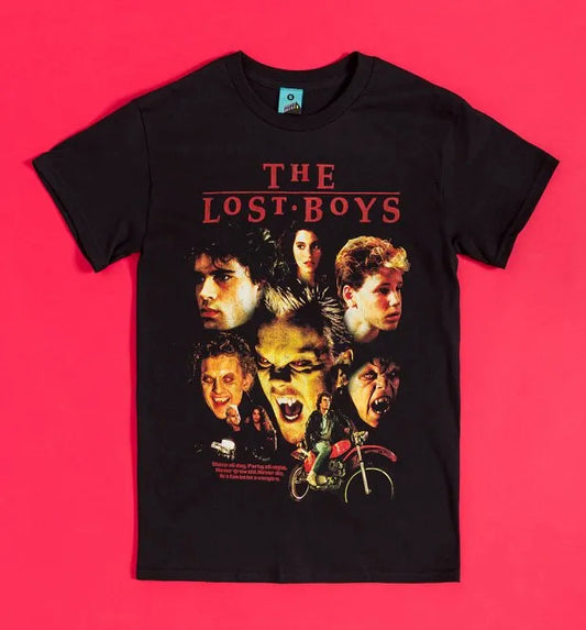 The Lost Boys Movie Montage Black T-Shirt