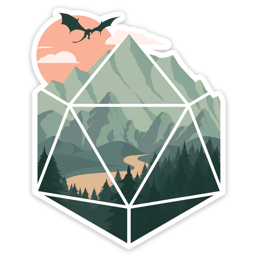 A D20 Scene Sticker