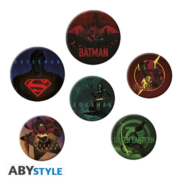 DC Comics Justice League Logos Badge Pack