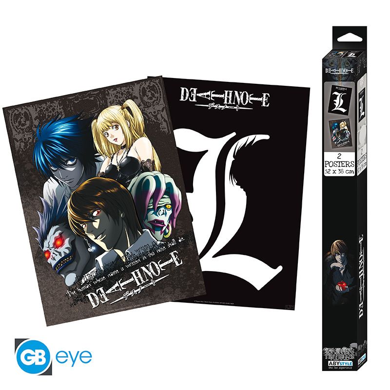 DEATH NOTE - Set 2 Posters 52x38 - L & Group