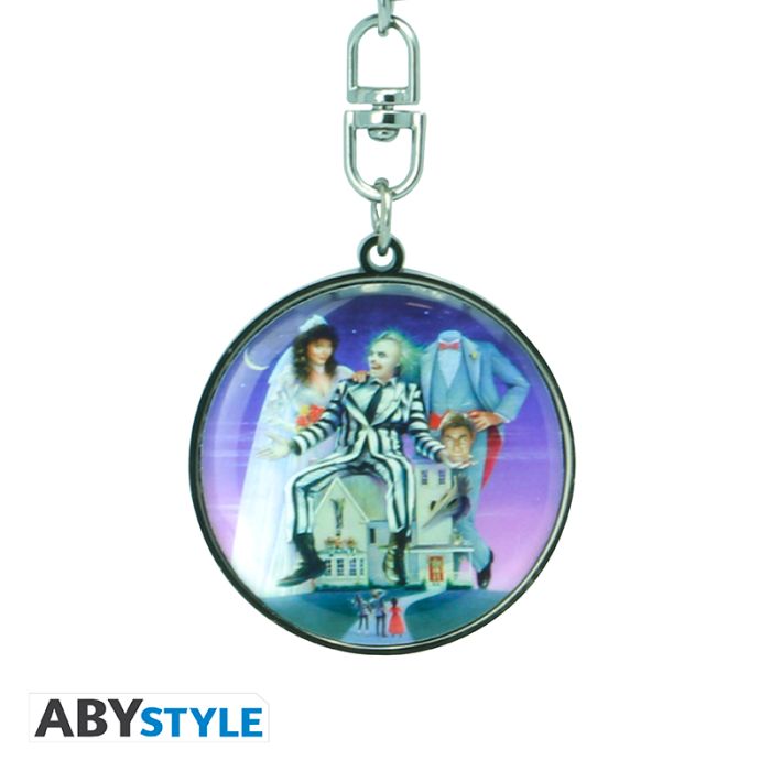 Beetlejuice Couple Keychain