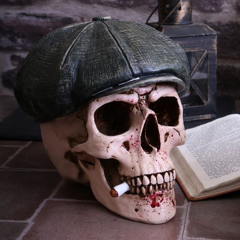 The Boss' Skull Wish His Flatcap Ornament 18.5cm