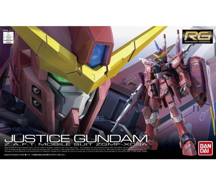 Bandai RG CE Justice Gundam Gunpla Kit MK61615 – Angry Cherry