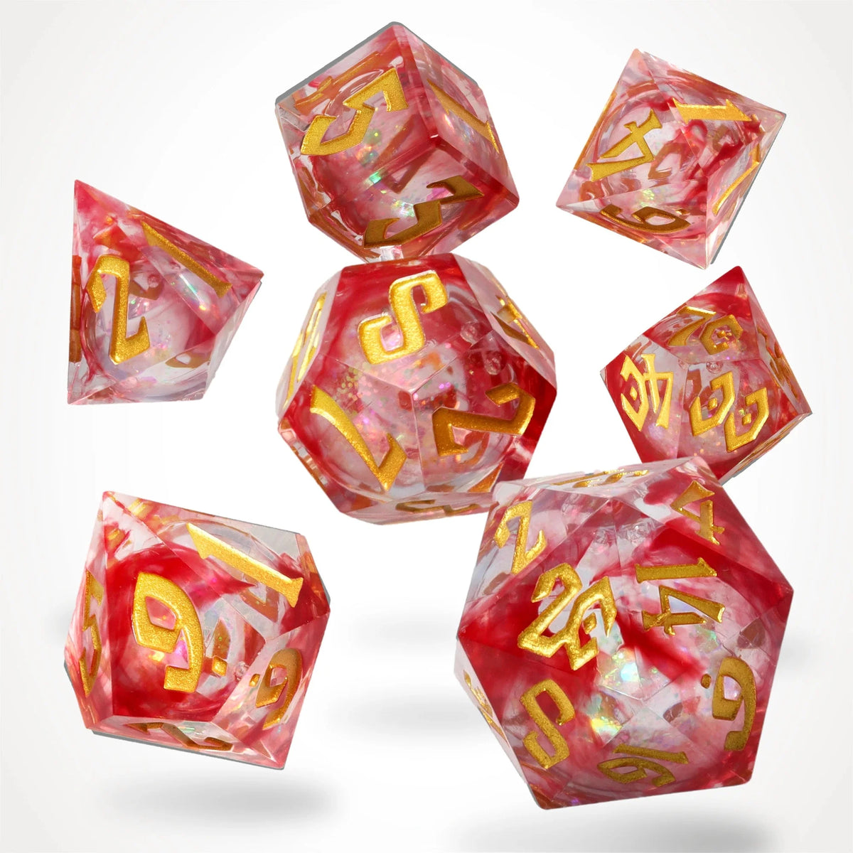 Bloodstone Relics Liquid Core RPG Dice Set