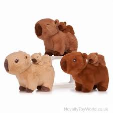 Capybara With Baby On Back 3 Asst