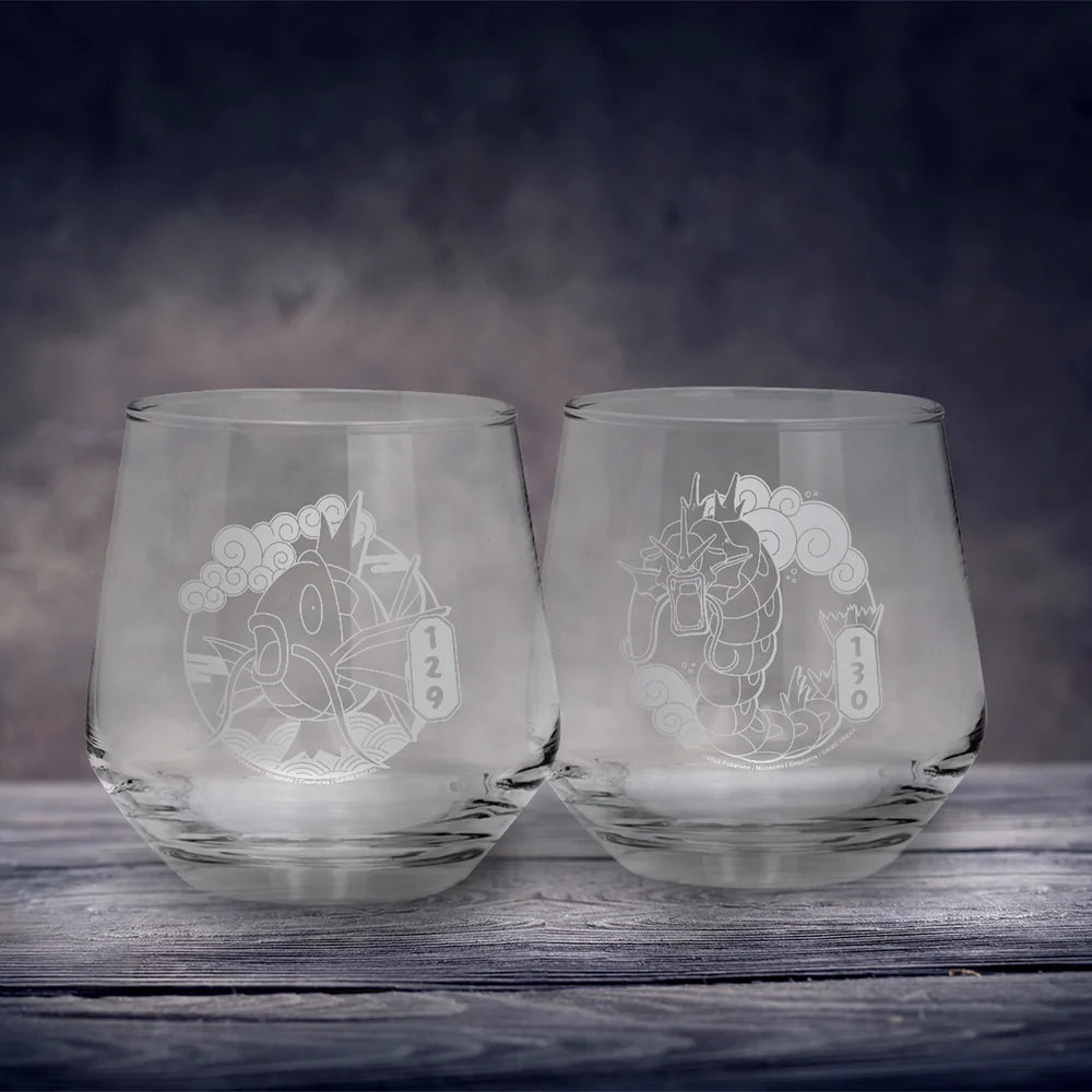 Pokémon Magikarp & Gyarados - 2 Glass Set
