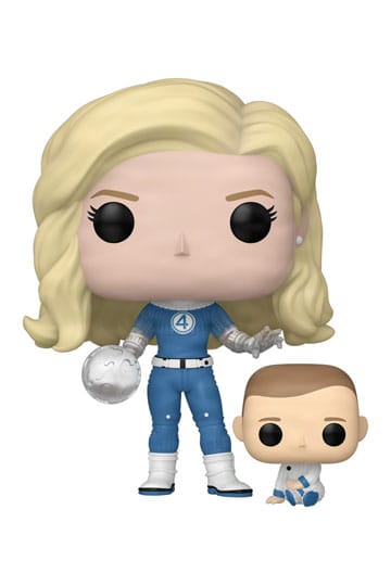 The Fantastic Four: First Steps POP! & Buddy Marvel Vinyl Figure Invisible Woman & Franklin 9 cm
