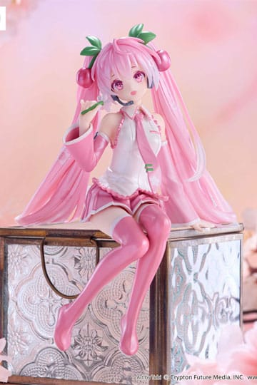 Hatsune Miku Noodle Stopper PVC Statue Sakura Miku 2024 Pearl Color Ver. 15 cm