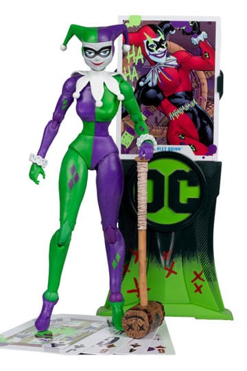 DC Multiverse Action Figure Harley Quinn (DC Classic) Jokerized (Gold Label) 18 cm