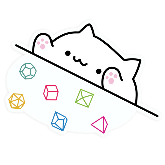 Bongo Dice Cat Sticker