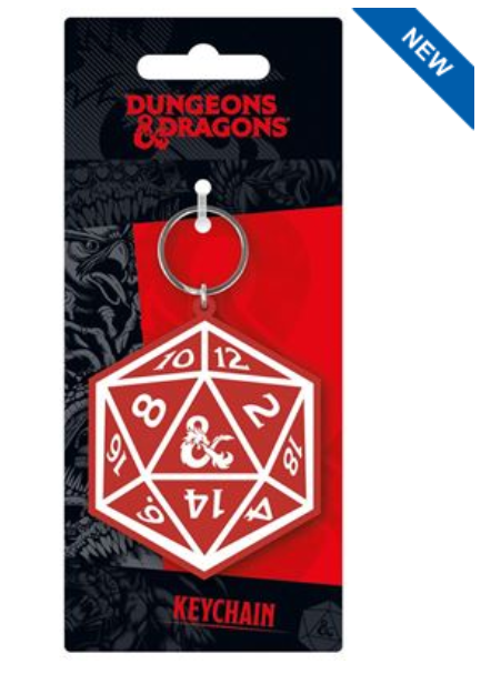 DUNGEONS & DRAGONS (DICE) PVC KEYCHAIN