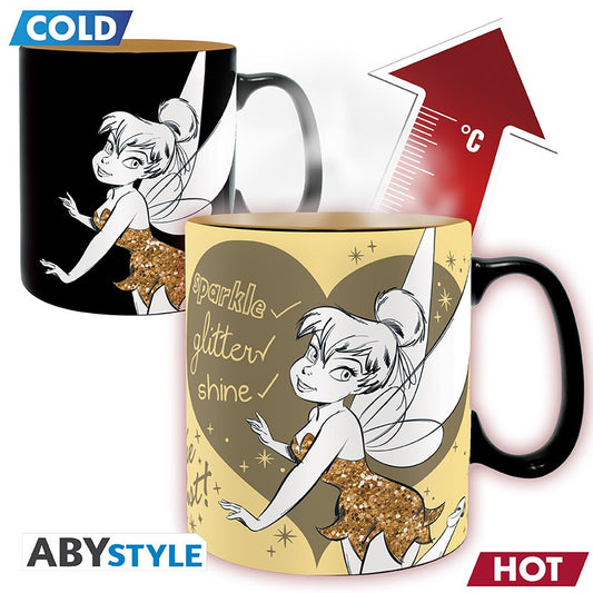 DISNEY Mug Heat Change Tinkerbell Sparkle king size