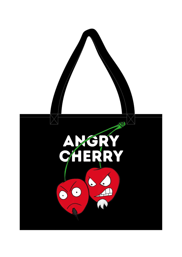 Angry Cherry Tote Bag