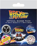 Back To The Future (Delorean) Badge Pack