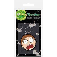 RICK AND MORTY (MORTY TERRIFIED FACE) PVC KEYCHAIN