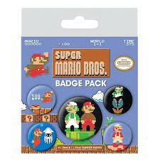 Super Mario Bros Badge Pack
