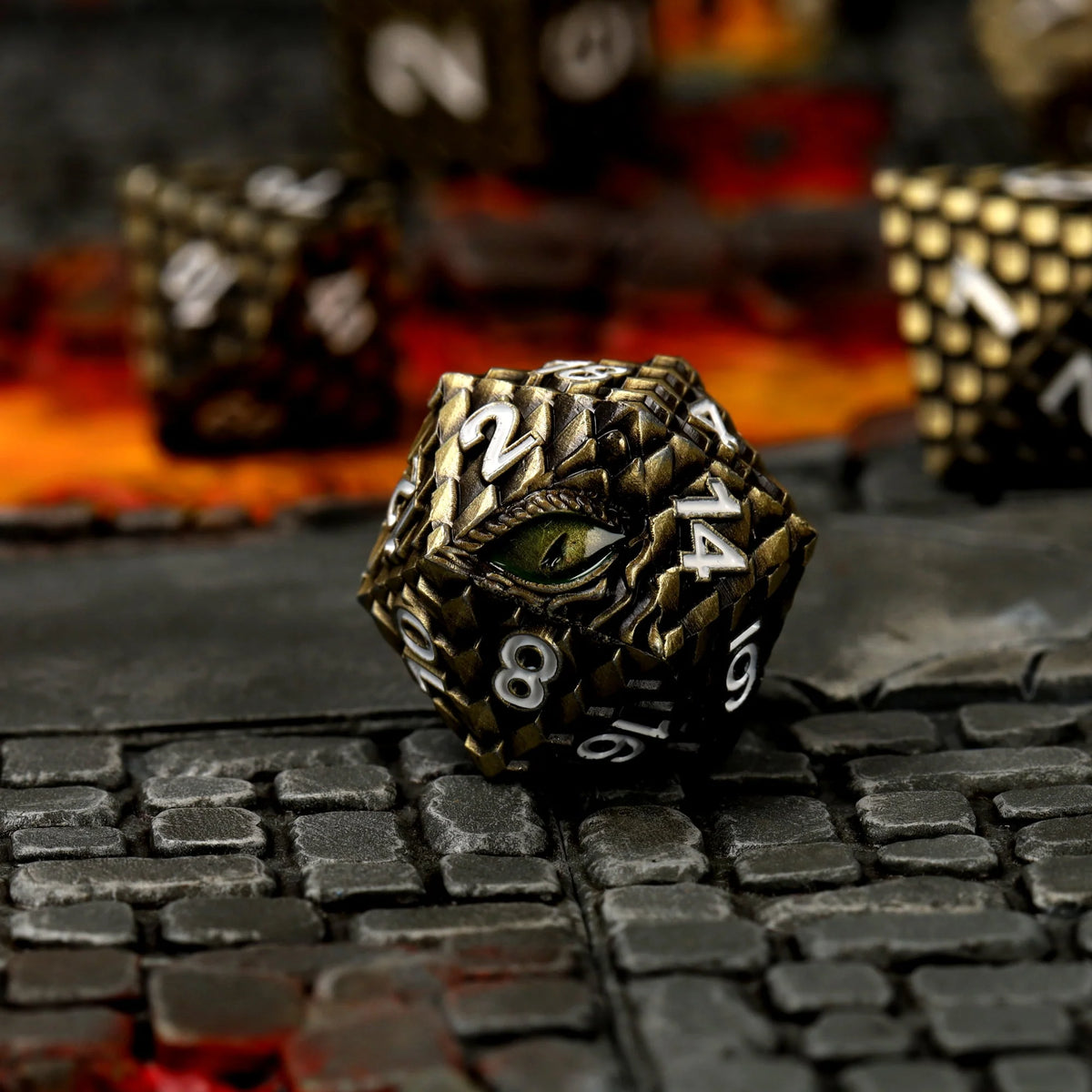 Drudaxizius Metal RPG Dice Set