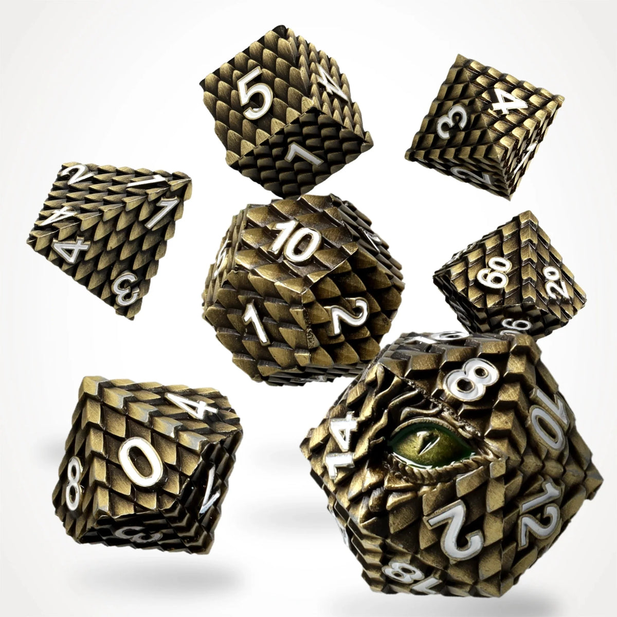 Drudaxizius Metal RPG Dice Set