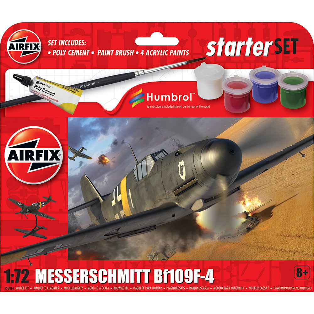 Airfix A55014 Starter Set - Messerschmitt Bf109F-4 1:72 Model Kit