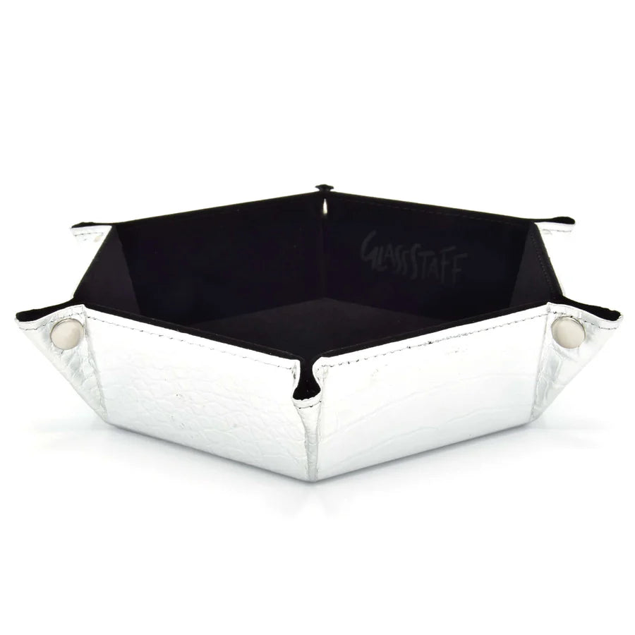 GlassStaff Hexagonal Foldable Dice Tray - Metallic Dragon Skin